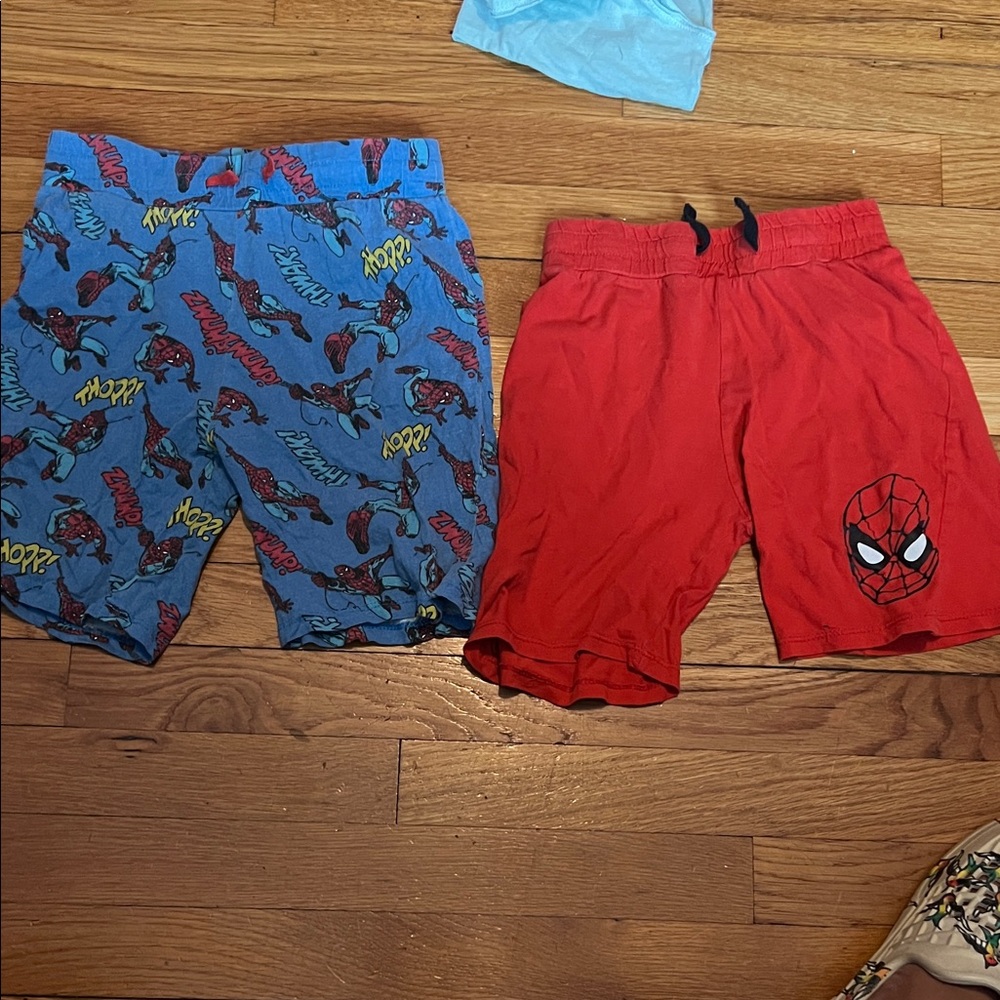 Spider-Man Kids Shorts Set - Red and Blue 7y H&M